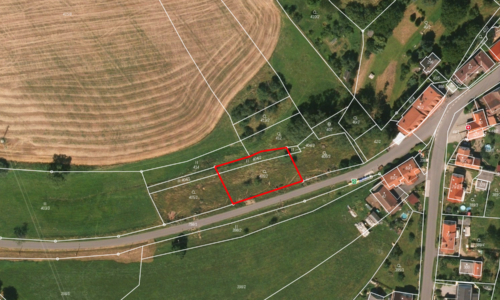Katastrální mapa - Stavební pozemek s projektem domu na Křivoklátsku